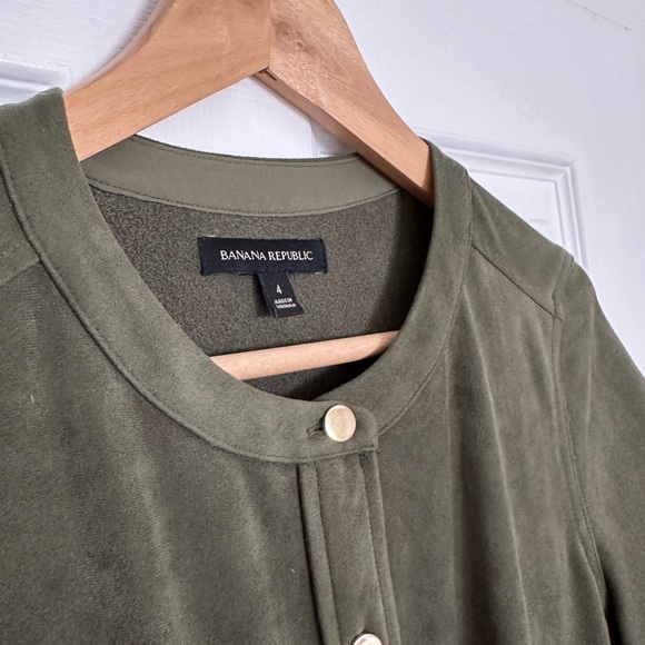 Microsuede olive green dress - Picture 2 of 3
